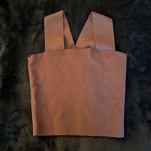 Brown tank top